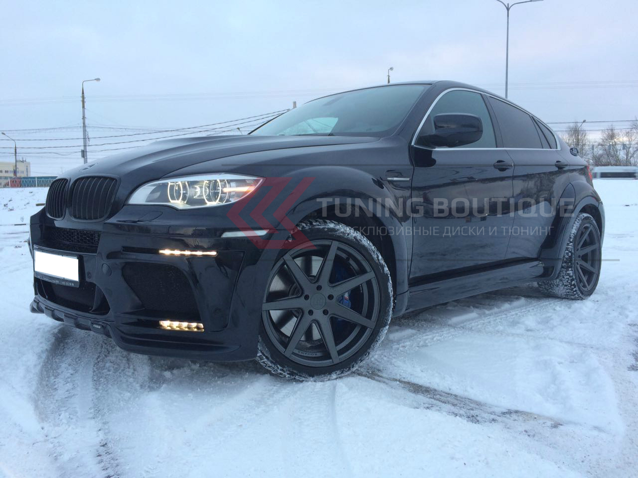 BMW X6M и 20" диски Rohana RC7 Matte Graphite фото 1